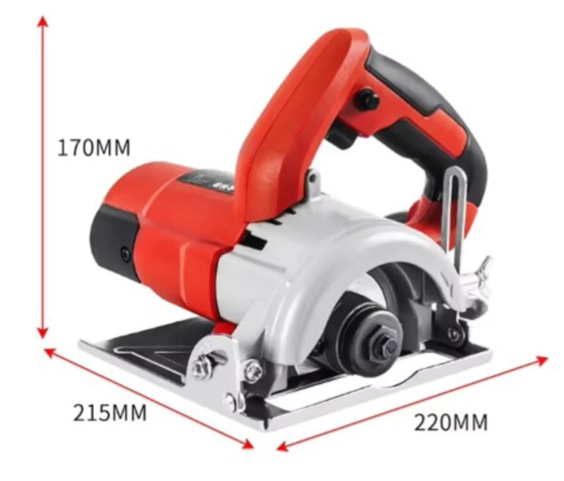 Makita de corte elétrica 1900W, máquina de corte 220v, ferramentas elétricas 13000rpm 0-45° Cortador de metal azulejos com ângulo ajustável