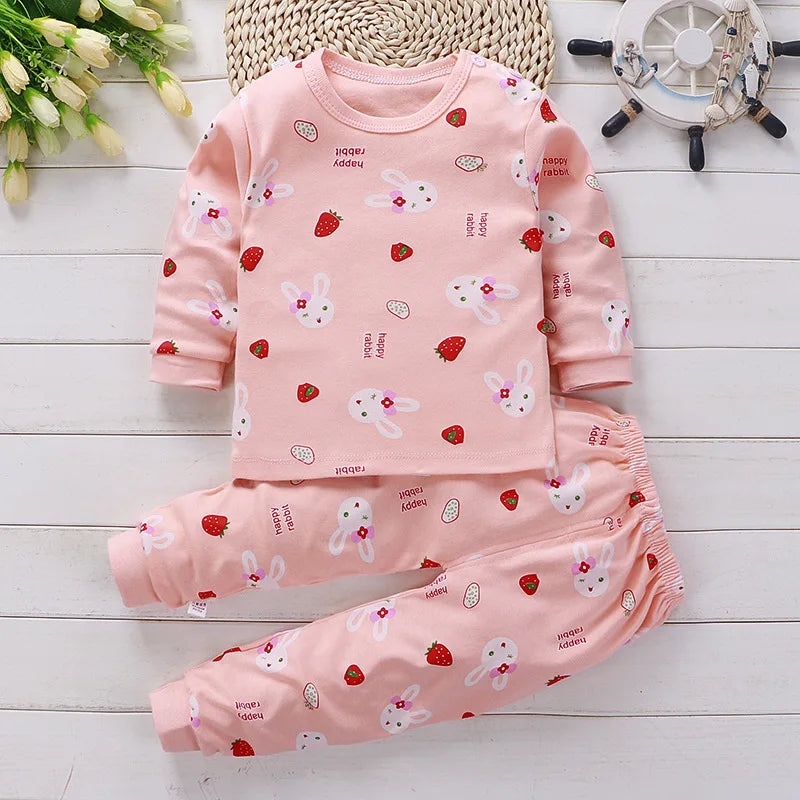 Conjuntos de roupas infantis meninos e meninas em algodão outono inverno, primavera verão.