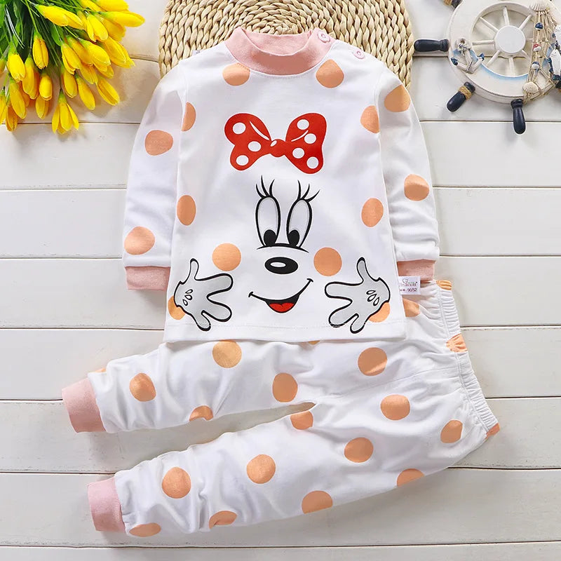 Conjuntos de roupas infantis meninos e meninas em algodão outono inverno, primavera verão.