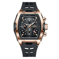 Relógios LIGE multifuncionais de quartzo masculino moda esportes cronógrafo 5ATM pulseira de silicone.