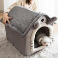 Casinha para cães e gatos, para todas as estações, destacável e lavável, fofa, nova e confortável