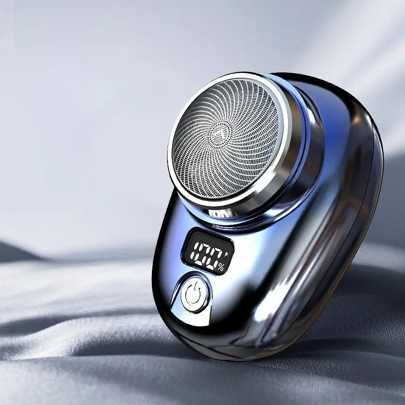 Barbeador Elétrico Portátil Recarregável por USB, Lâminas de Aço Inoxidável, Tempo de Funcionamento 60 Minutos,