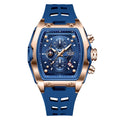 Relógios LIGE multifuncionais de quartzo masculino moda esportes cronógrafo 5ATM pulseira de silicone.