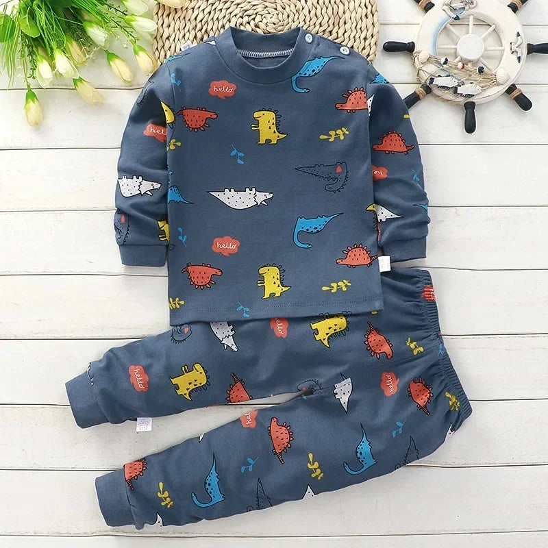 Conjuntos de roupas infantis meninos e meninas em algodão outono inverno, primavera verão.