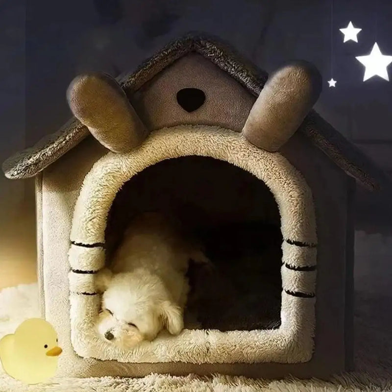 Casinha para cães e gatos, para todas as estações, destacável e lavável, fofa, nova e confortável