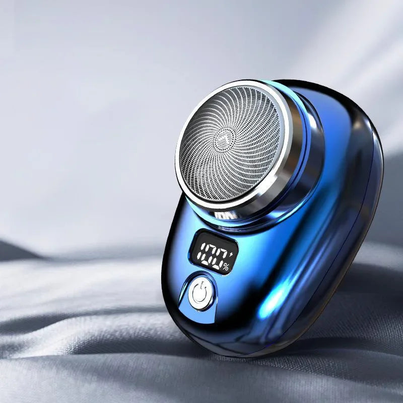 Barbeador Elétrico Portátil Recarregável por USB, Lâminas de Aço Inoxidável, Tempo de Funcionamento 60 Minutos,