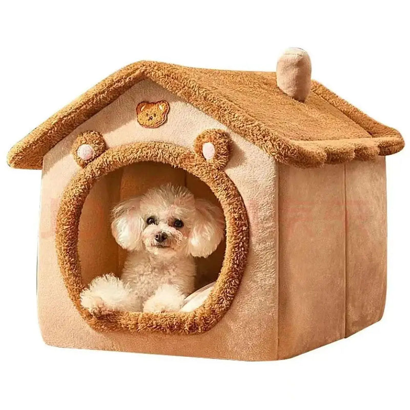 Casinha para cães e gatos, para todas as estações, destacável e lavável, fofa, nova e confortável