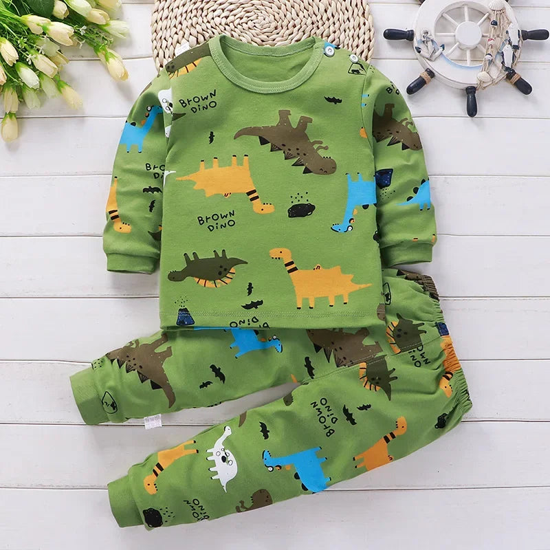 Conjuntos de roupas infantis meninos e meninas em algodão outono inverno, primavera verão.
