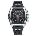 Relógios LIGE multifuncionais de quartzo masculino moda esportes cronógrafo 5ATM pulseira de silicone.