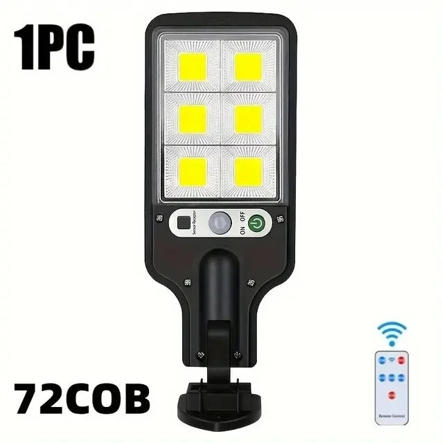 Luzes Solares Externas com Sensor de Movimento à Prova D'Água com 3 Modos de Iluminação Lâmpada de Parede LED para Pátios, Jardins, Quintal.