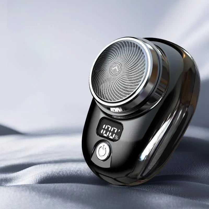 Barbeador Elétrico Portátil Recarregável por USB, Lâminas de Aço Inoxidável, Tempo de Funcionamento 60 Minutos,