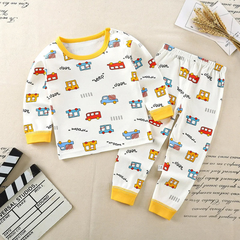 Conjuntos de roupas infantis meninos e meninas em algodão outono inverno, primavera verão.