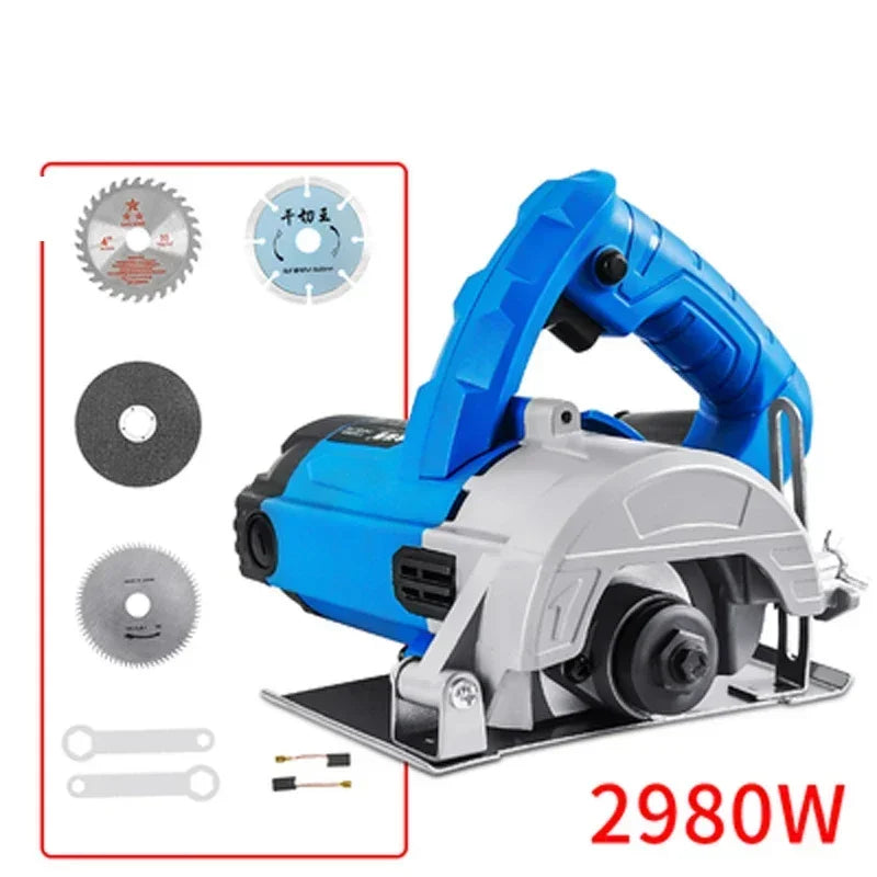 Makita de corte elétrica 1900W, máquina de corte 220v, ferramentas elétricas 13000rpm 0-45° Cortador de metal azulejos com ângulo ajustável