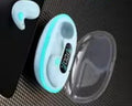 Fone de ouvido sem fio com som estéreo escondido com microfone e atende chamadas